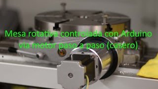 Como hacer mesa rotativa giratoria controlada con motor paso a paso y Arduino [upl. by Caryn]