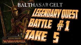 Balthasar Gelt  legandesy Quest 1 Take 5  Estalian Tomb Hard  WarHammer Totalwar [upl. by Norac]