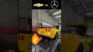 Corvette vs Mercedes chevrolet corvette vs mercedes car drift cars shorts minions [upl. by Ursola216]