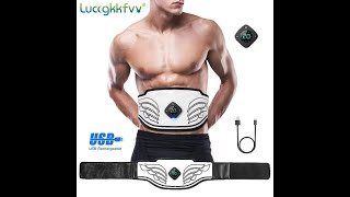 Muscle Stimulator EMS Abdominal belt  Ab Belt Abdominal Muscle Toner Abs Stimulating Belt shorts [upl. by Genet]