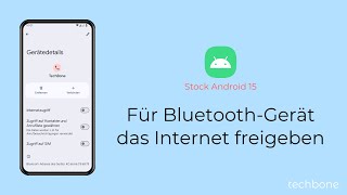 Für BluetoothGerät das Internet freigeben Android 15 [upl. by Eltsirc207]