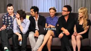 The Big Bang Theory Cast with Ausiello  Comic Con 2011 [upl. by Madelon]