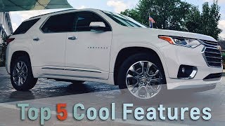 2018 Chevrolet Traverse Top 5 Cool Features [upl. by Craw]