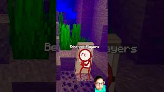 MINECRAFT JAVA VS BEDROCK ANIMATION shorts minecraft trending [upl. by Nonnahsal676]