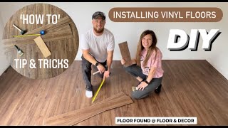 How to Install Vinyl FLOORS from Floor amp Decor  NuCORE  DIY TIPS amp TRICKS [upl. by Neerod]