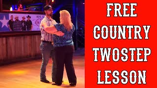 HOW TO TWOSTEP COUNTRY DANCE headloop skater free spin [upl. by Kellina482]