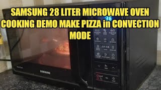 Samsung 28 liter Microwave Oven Pizza Cooking Demo  make pizza in convection mode  samsung oven [upl. by Chessa]