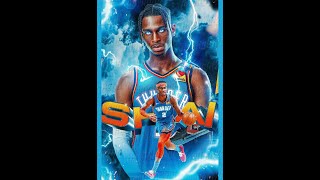 Shai Gilgeous Alexander Oklahoma City Thunder okc okcthunder nba [upl. by Llahsram]