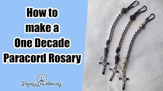 How to make a Paracord One Decade Rosary [upl. by Grosz]