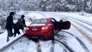 WINTER CAR crash  Snow FAILS compilation ❄ [upl. by Akihc823]