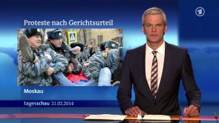 tagesschau 2000 Uhr 21022014 [upl. by Akkahs]