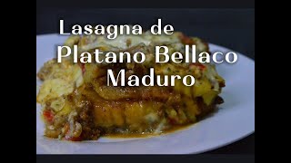 Plátano al horno con queso y carne convertida en LASAÑA deliciosa [upl. by Enautna]