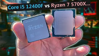 i5 12400F vs Ryzen 7 5700X [upl. by Ludmilla]