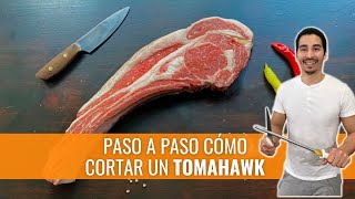 Como cortar un TOMAHAWK paso a paso  Carnicería [upl. by Patience830]