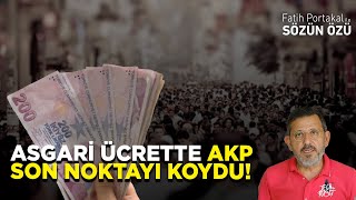 ASGARİ ÜCRETTE AKP SON NOKTAYI KOYDU [upl. by Alard803]