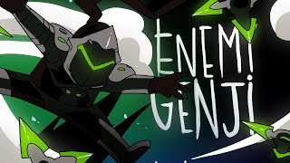 ENEMY GENJI OVERWATCH ANIMATION [upl. by Nehttam]