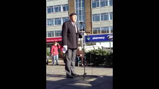 Sergeant Major Chris Maynard at the Prisoner of War memorial in Camden Town [upl. by Kliber605]