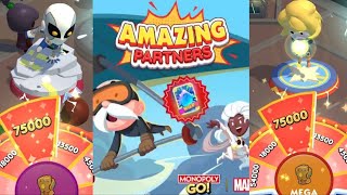 Monopoly Go  AMAZING PARTNERS  x30  20k Token  4 Subscribers Carried ​⁠monopolygo monopolygo [upl. by Dail]