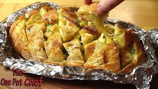 Cheesy Pull Apart Garlic Bread  One Pot Chef [upl. by Brelje578]