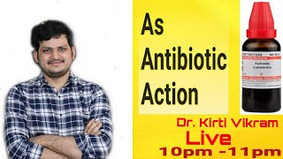 Hydrastis Homeopathic Antibiotic DrKirti Vikram Singh LIVE CLINIC1246 1212021 [upl. by Arekahs831]