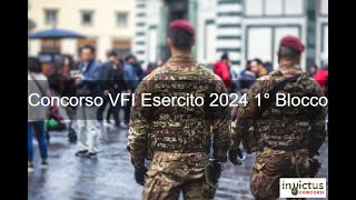 Concorso 6200 VFI Esercito 2024  1° Blocco [upl. by Latsirhc]