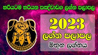 2023 Mithuna  2023 Horoscope  2023 Panchanga Lagna Palapala  Sinhala Horoscope [upl. by Noryd]