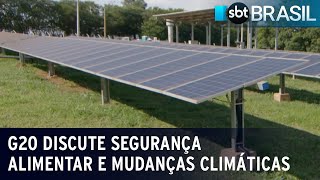 G20 discute segurança alimentar e mudanças climáticas  SBT Brasil 260224 [upl. by Septima]