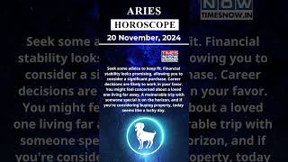 Aries Horoscope 20 Nov Zodiac  Astrology amp Prediction of the Day  Short Rashifal horoscope [upl. by Crawley]