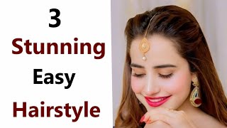 3 Easy Stunning hairstyle  New hairstyle  hairstyle for girls  stylish hairstyle [upl. by Nolyak400]