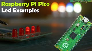 Raspberry Pi pico LED examples raspberry pi pico knight rider how to control led using Pi Pico [upl. by Udella828]