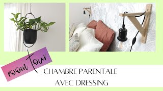 Room tour notre chambre parentale nouveau dressing walkin décoration [upl. by Ibbob]