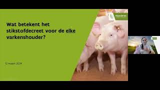 Stikstofdecreet voor varkenshouders [upl. by Ashraf]