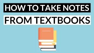 How to Take Notes from a Textbook Effectively  5 Steps Note Taking Method [upl. by Ybrik]