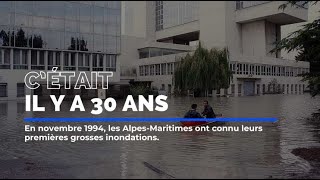 Il y a 30 ans les AlpesMaritimes ont connu leurs premières grosses inondations [upl. by Polik49]