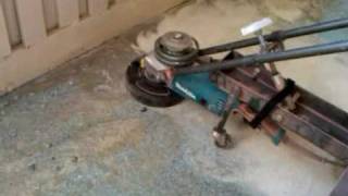 Epoxy Coating Removal Floor Grinder [upl. by Svoboda159]