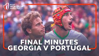 The most dramatic end to a Rugby World Cup match  Georgia v Portugal [upl. by Euqenimod]