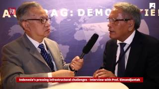 Indonesias pressing infrastructural challenges  Interview with Prof Simandjuntak [upl. by Adikram]