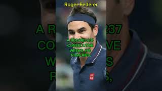 WHAT IS ROGER FEDERER MOST FAMOUS FOR [upl. by Aliekat197]