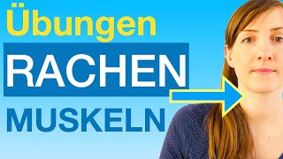 5 Übungen für RACHENMUSKULATUR Kehlkopfhebung SpeiseröhrenÖffnung bei SCHLUCKSTÖRUNG  Dysphagie [upl. by Cointon]