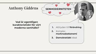 2 Giddens och social reflexivitet [upl. by Hedda]