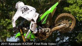 MotoUSA 2011 Kawasaki KX250F First Ride [upl. by Conant]