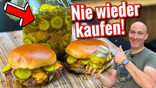 Gurken einlegen  perfekt für Burger  Westmünsterland BBQ [upl. by Thad288]