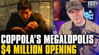 Megalopolis Mega Flops With A 4 Million Opening Weekend [upl. by Toscano806]