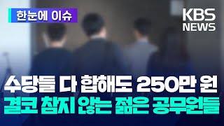 한눈에 이슈 각종 수당 다 합해도 250만 원…결코 참지 않는 젊은 공무원들  KBS 20240327 [upl. by Wallache]