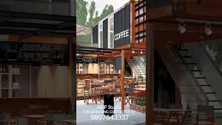 Container Cafe Design  Open Cafe Design cafeinteriordesign restaurantdesign containercafe [upl. by Yatnoed951]