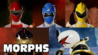 Dino Thunder  All Ranger Morphs  Power Rangers Official [upl. by Larentia835]