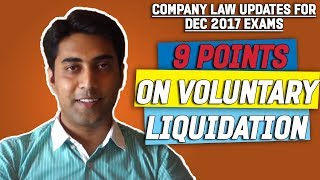 9 Points on Voluntary Liquidation Process  Insolvency and Bankruptcy Code [upl. by Ahsirak]