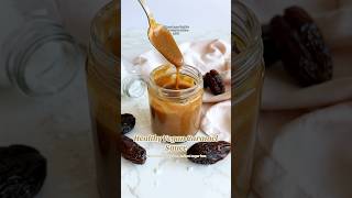 Healthy vegan caramel sauce glutenfree veganrecipes caramel easyrecipe [upl. by Gard]