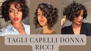 Tagli Capelli Donna Ricci 2022 LunghiMediCorti✨ [upl. by Renner]