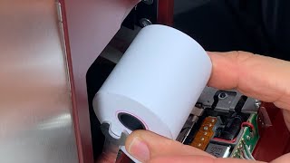 b2 BA  Installing Printer Paper Roll [upl. by Melburn415]